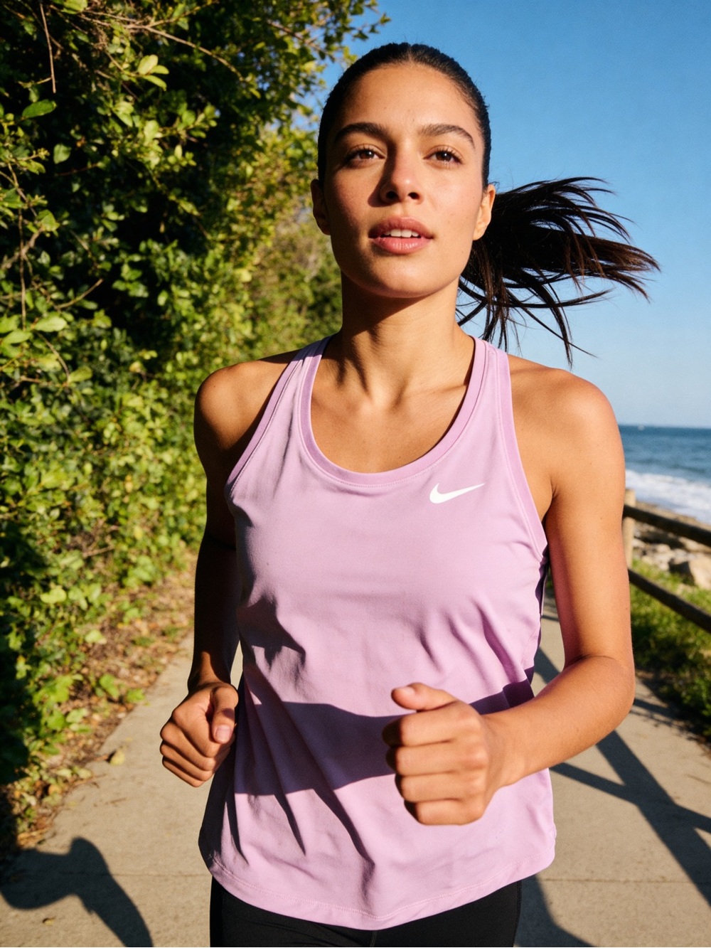 Nike lavender Women's Running Tank Top dri-fit